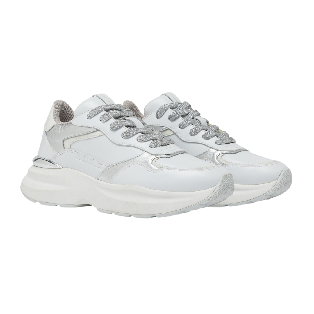 CRIME LONDON Sneaker Faith Metallic Silver
