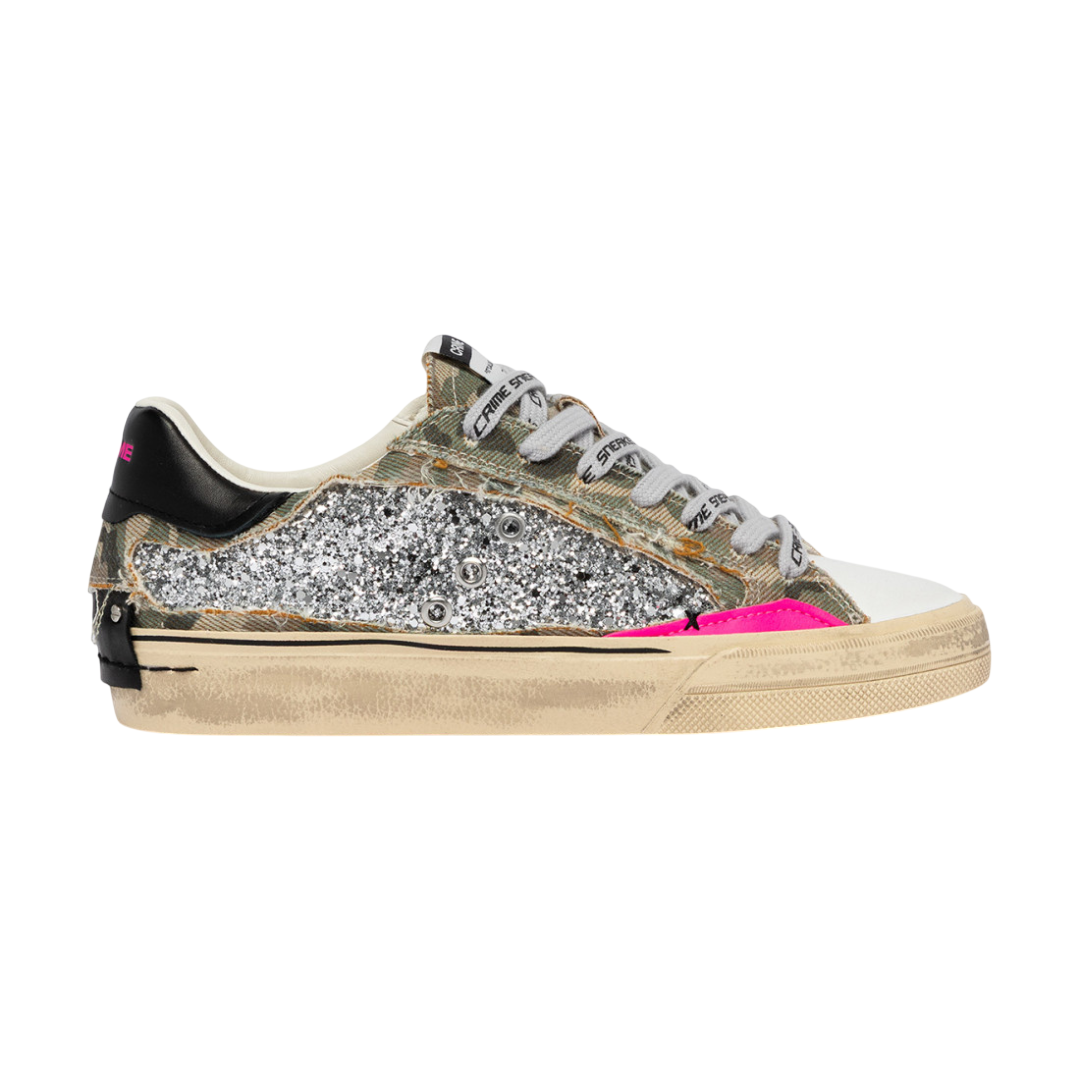 CRIME LONDON Sneaker Deconstructed Camo Stardust