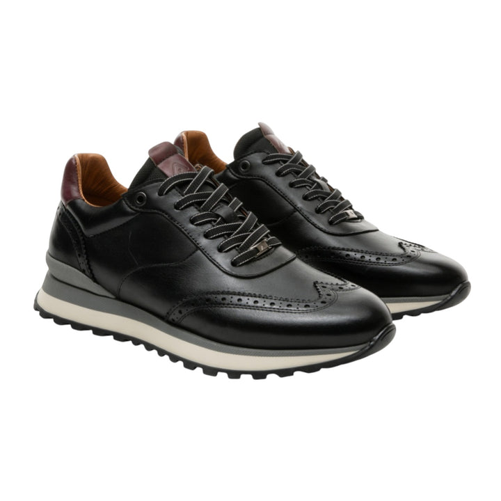AMBITIOUS Sneaker Park Brogue Runner Black