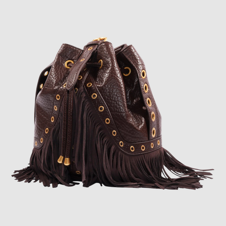 LA CARRIE Secchiello Fringes BROWN