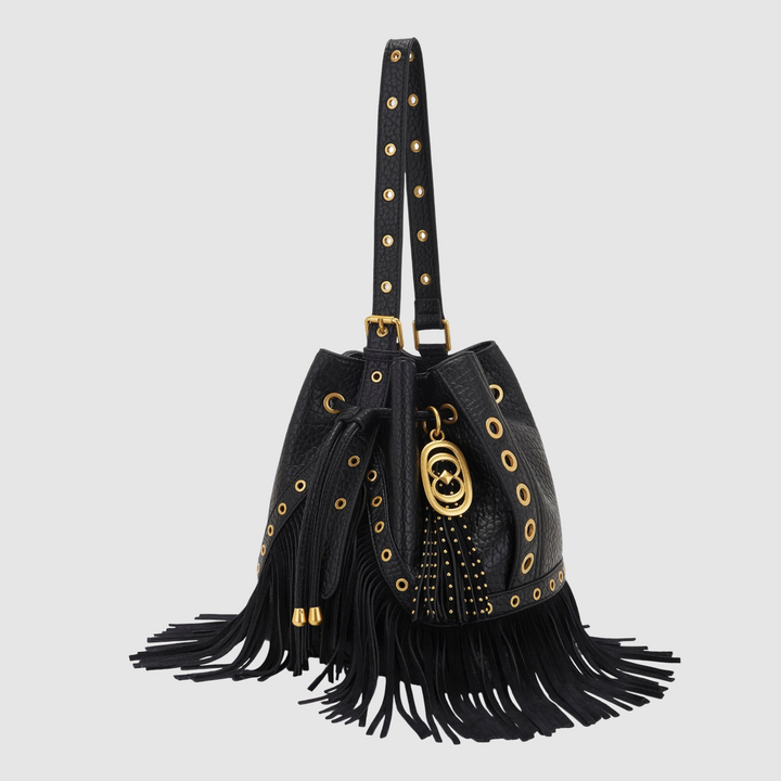 LA CARRIE Secchiello Fringes BLACK
