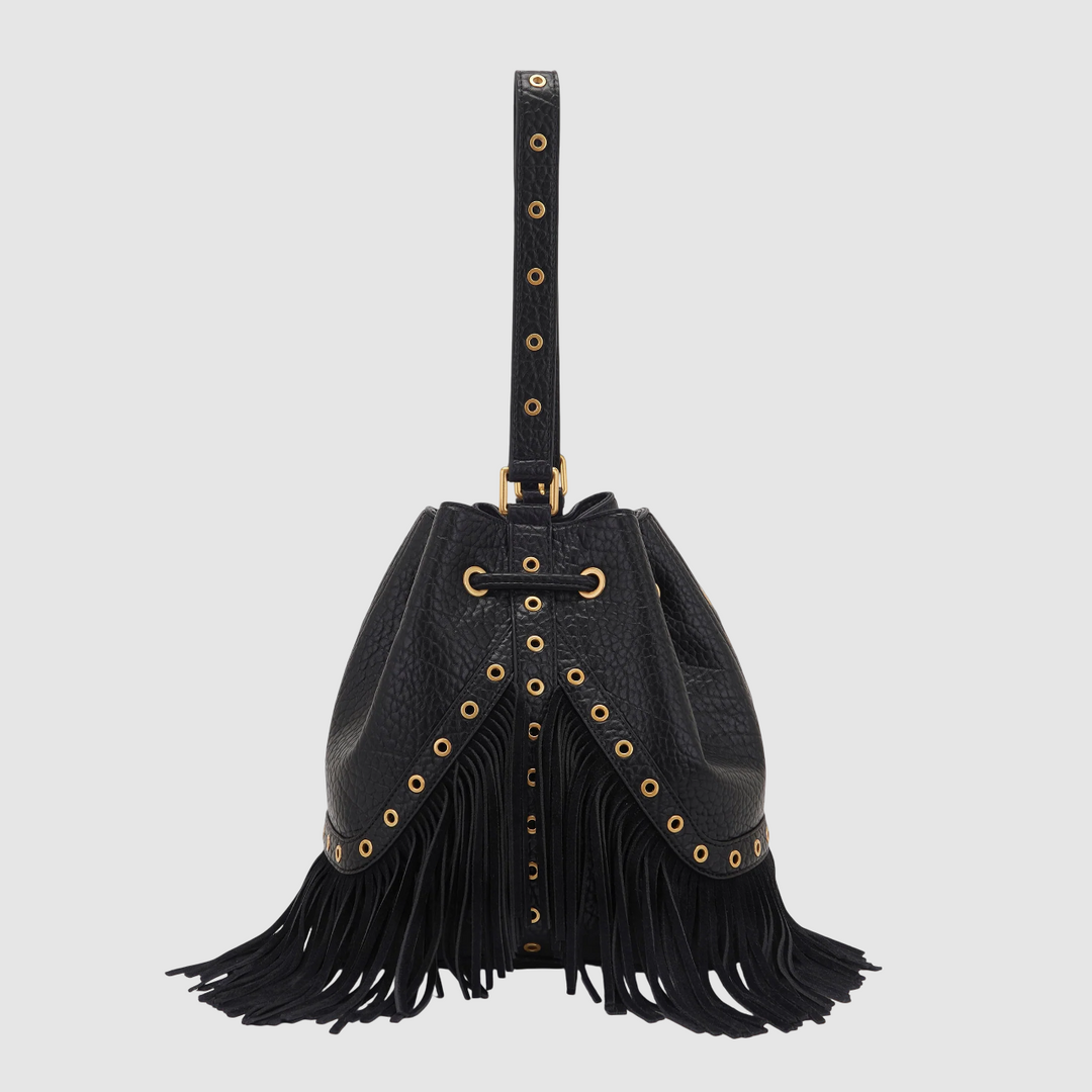 LA CARRIE Secchiello Fringes BLACK