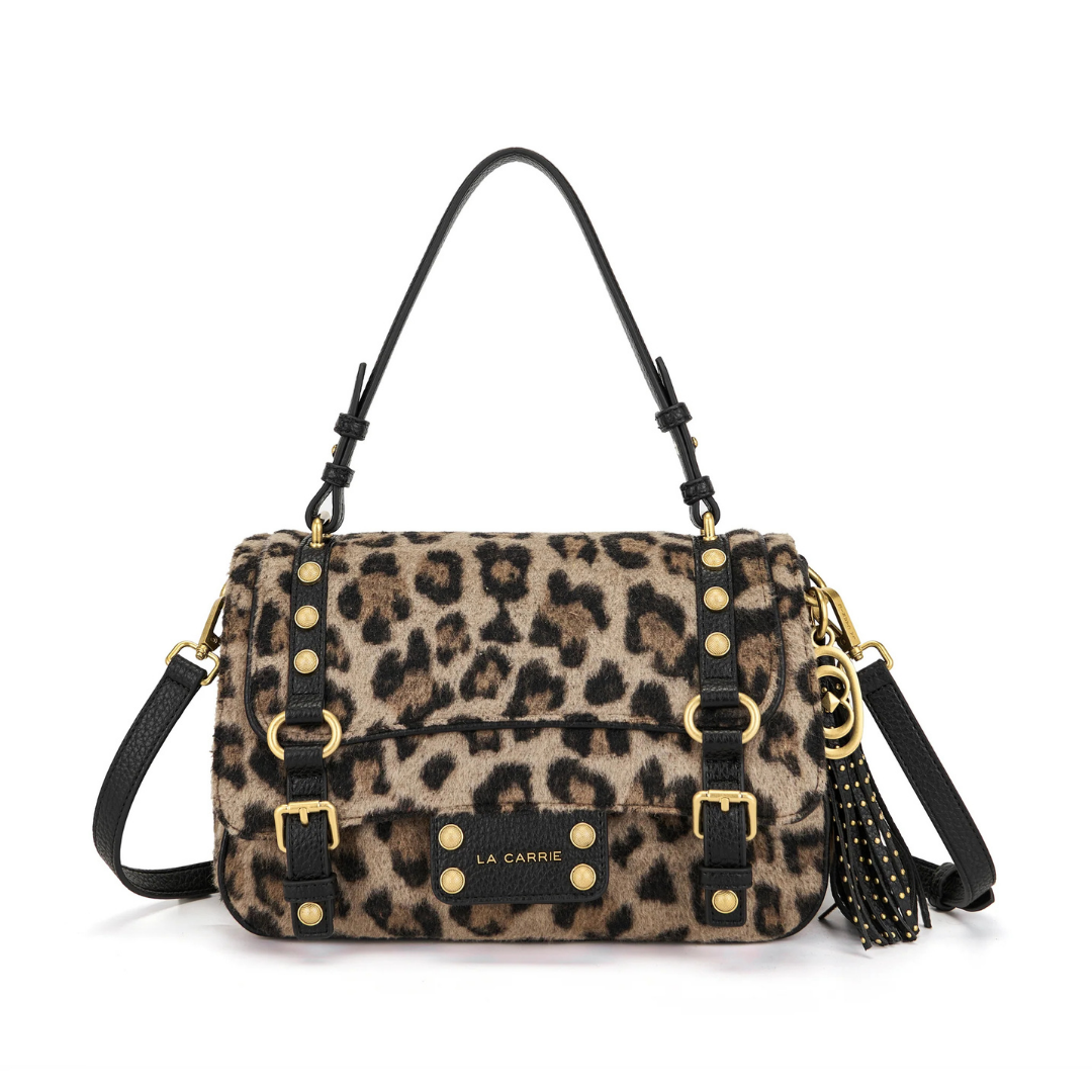 LA CARRIE Borsa Shopping Atena Animalier Black