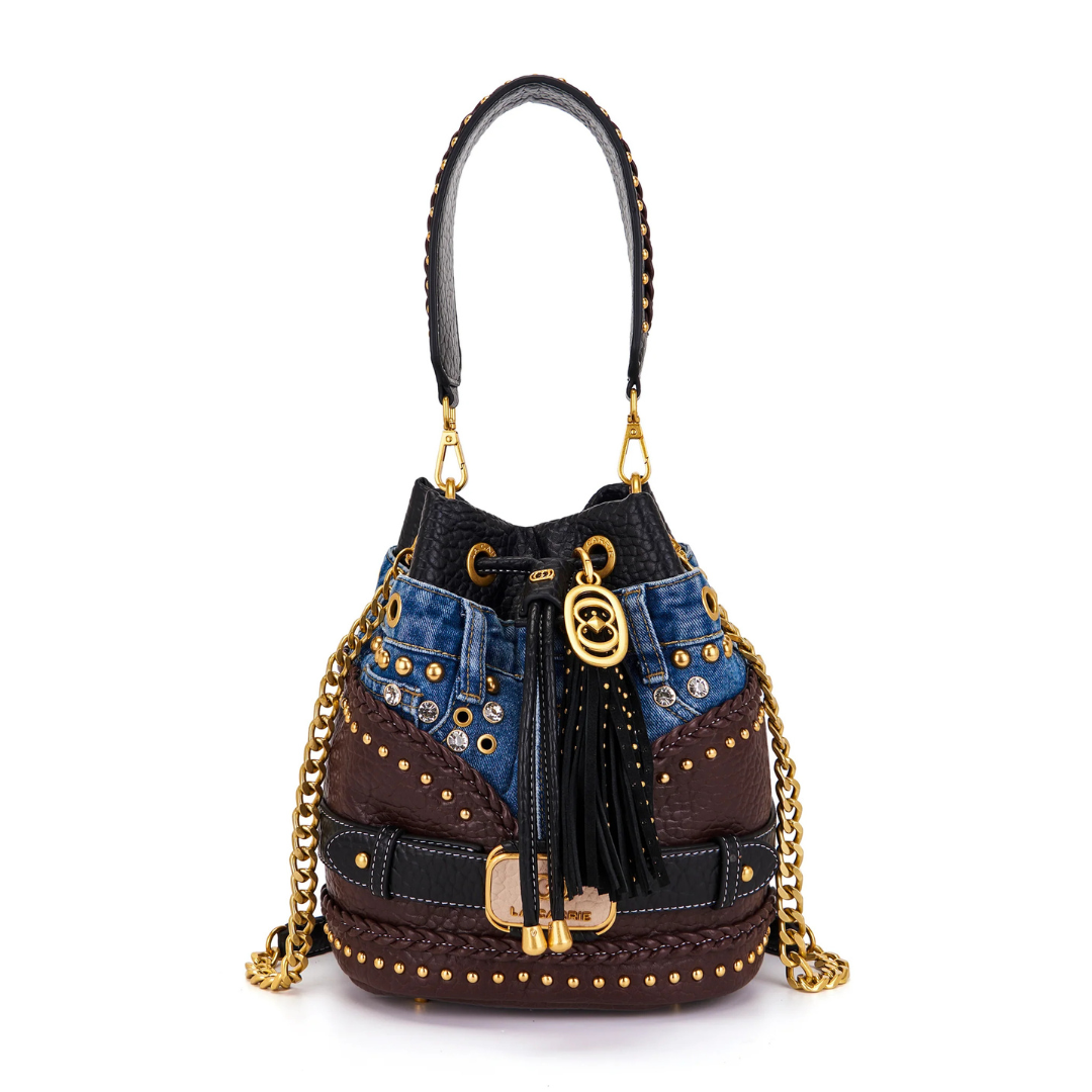LA CARRIE Secchiello Bagghy Dark Brown