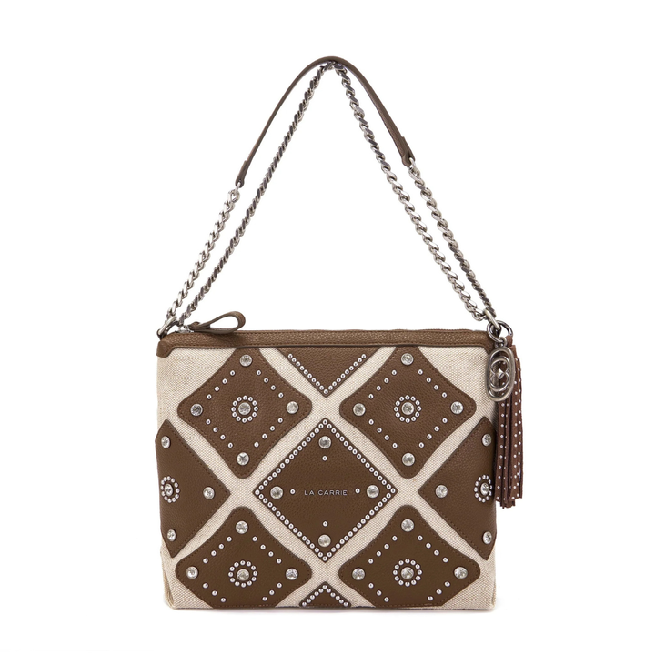LA CARRIE Butterfly Brown Shoulder Bag