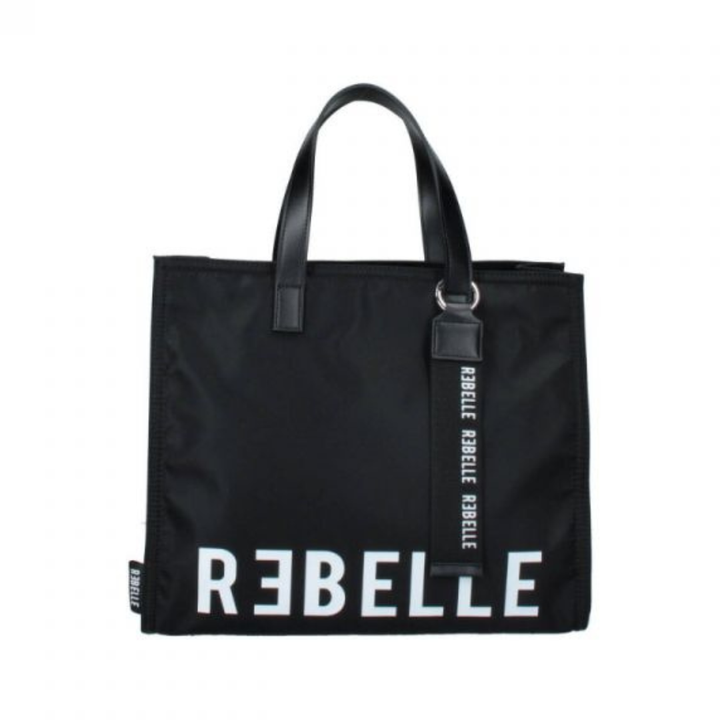 REBELLE Electra Nylon Black Handbag