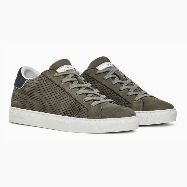 CRIME LONDON ESSENTIAL OLIVE GREEN NABUK