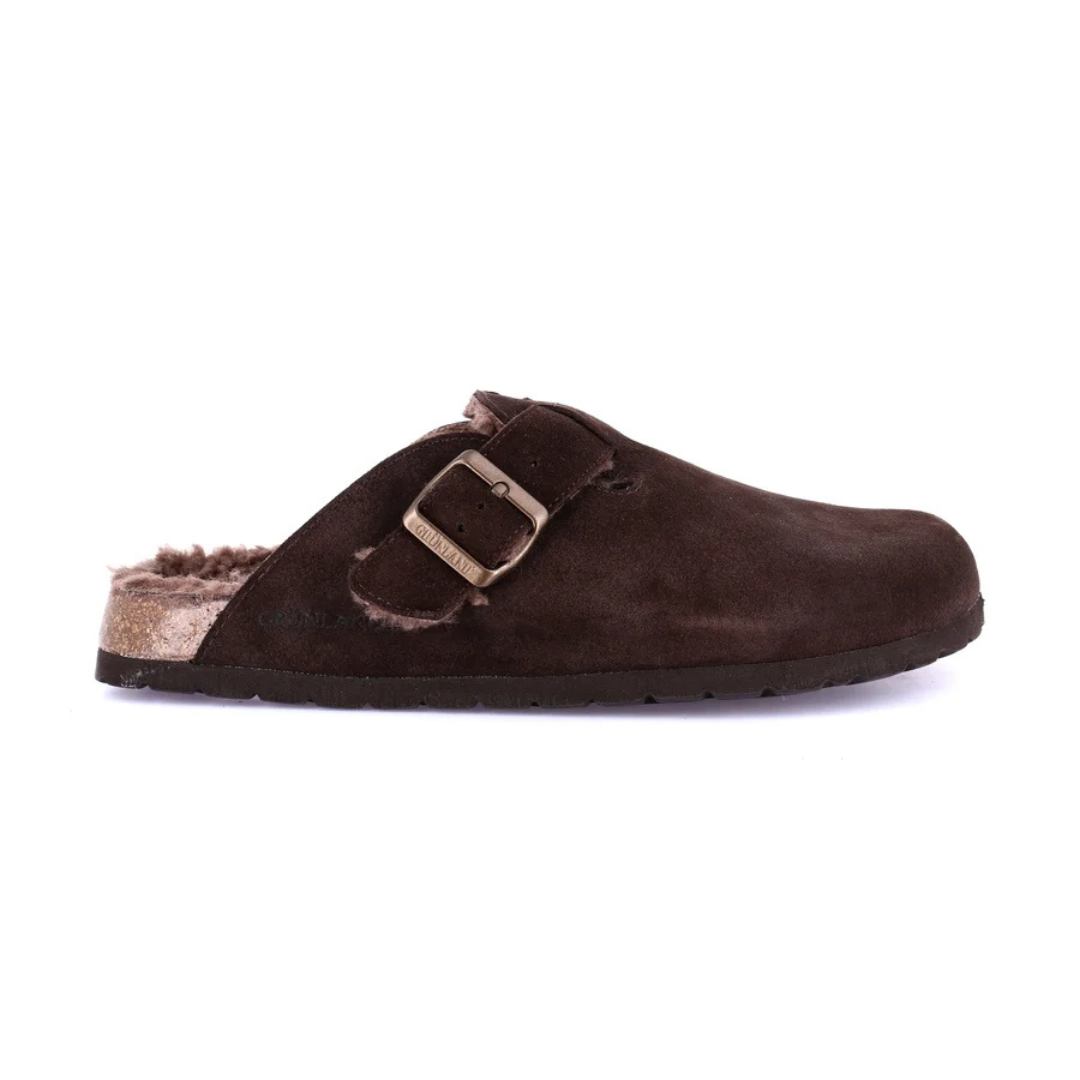 GRUNLAND BOBO Sabot Uomo Fodera in Teddy T. di Moro