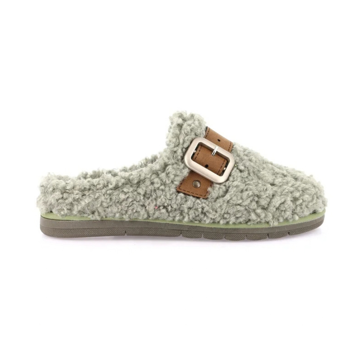 GRUNLAND Rasa Ciabatta Teddy Fibbia Laterale Menta