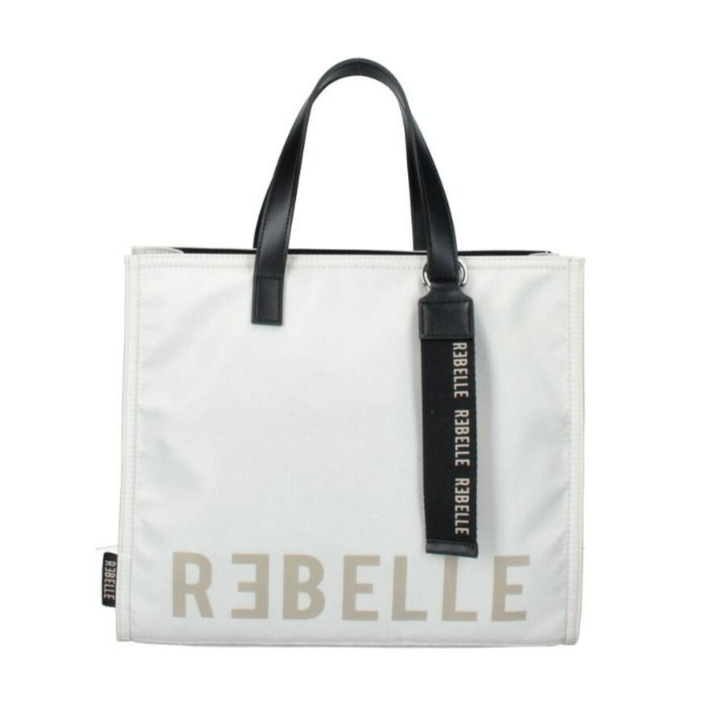 REBELLE Electra Nylon Ivory Handbag