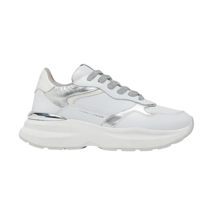 CRIME LONDON Sneaker Faith Metallic Silver