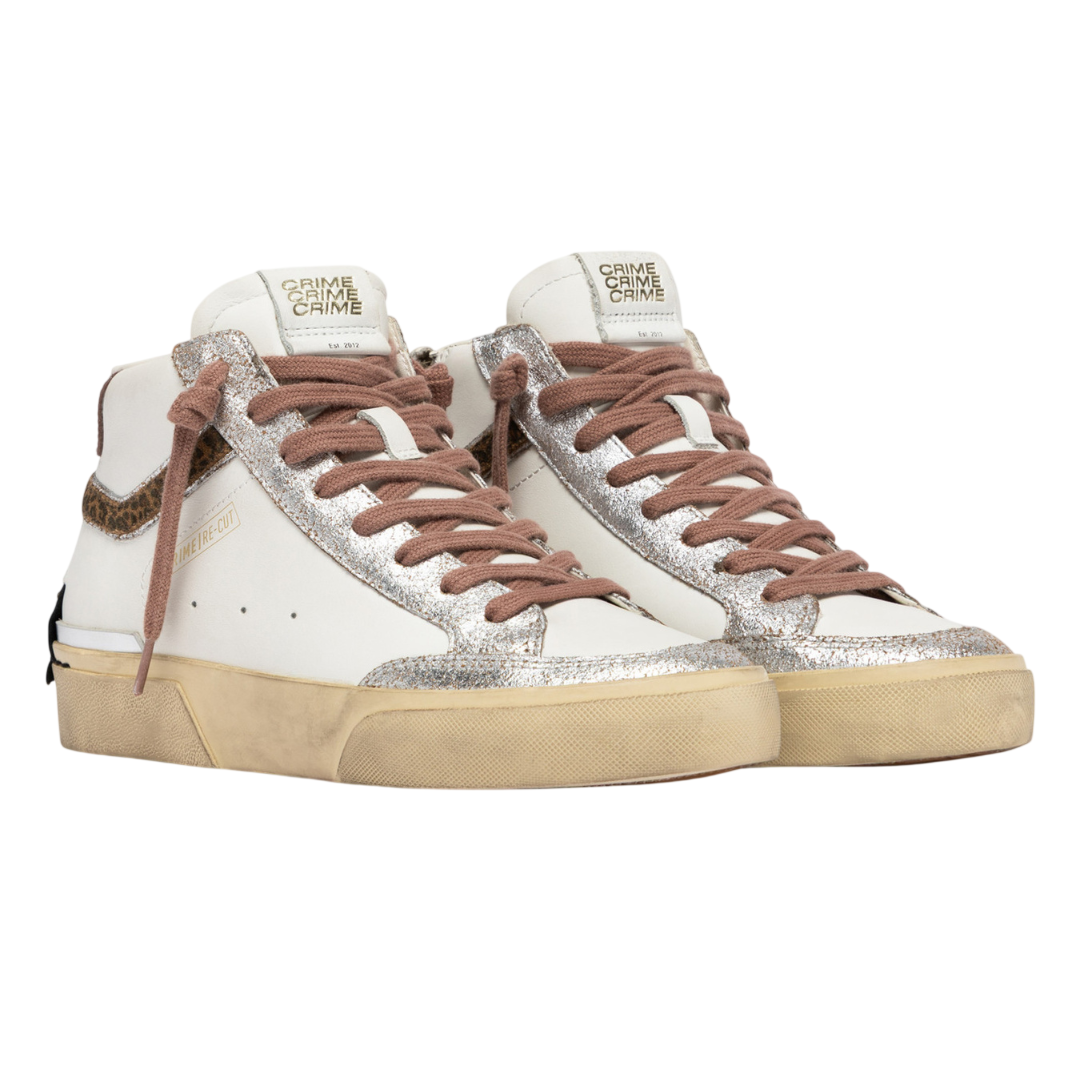 CRIME LONDON Sneaker Recut High Vanilla Dew