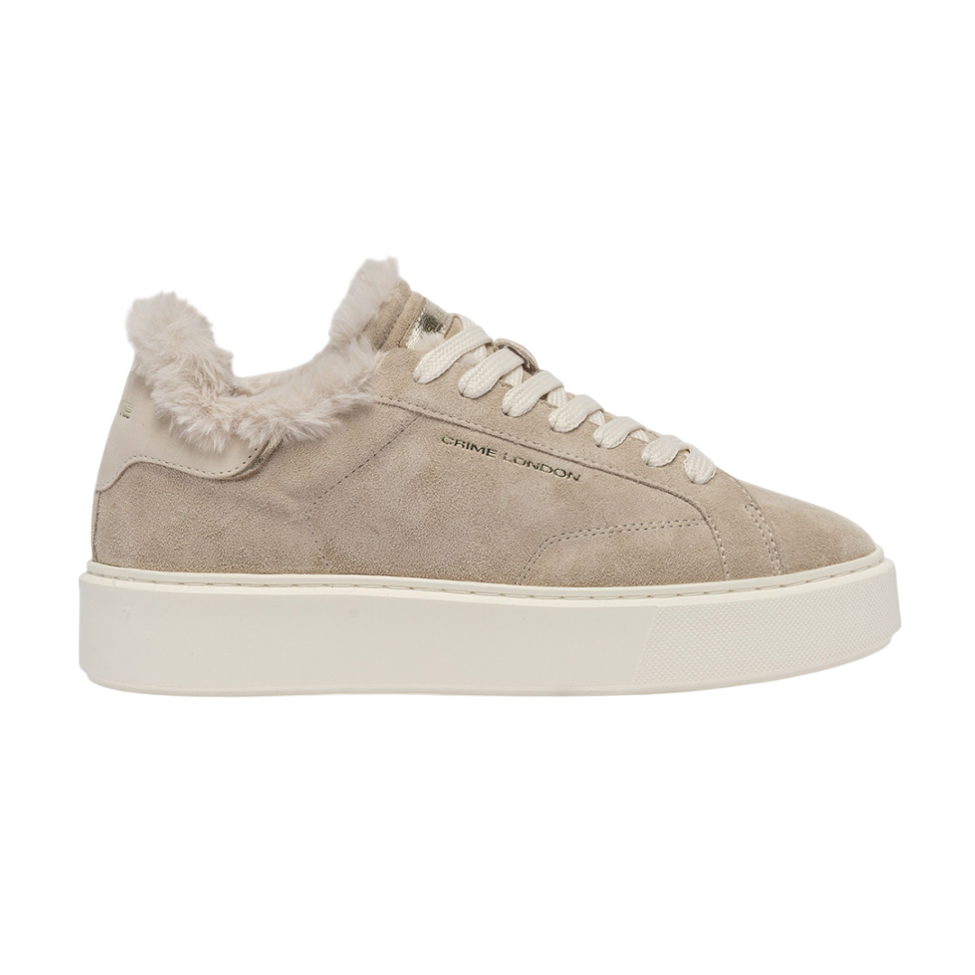 CRIME LONDON Sneaker Extralight Almond Milk Fuzzy