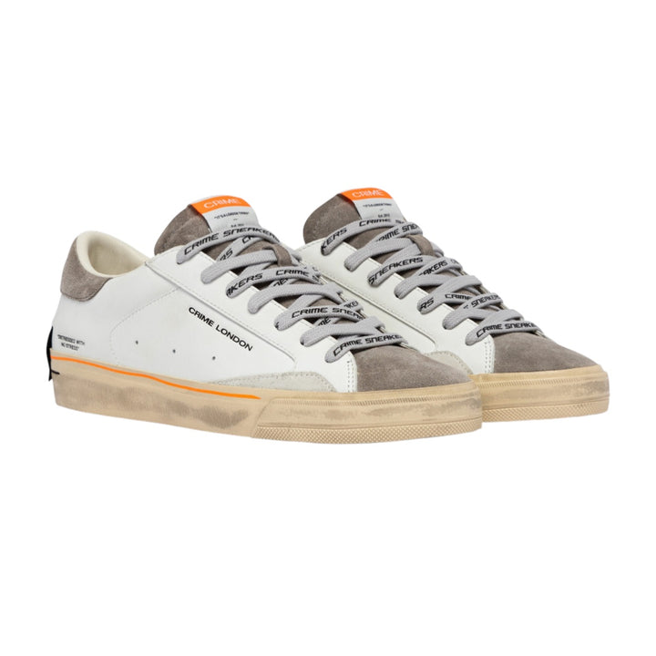 CRIME LONDON Sneaker Distressed 2.0 Moss Taupe
