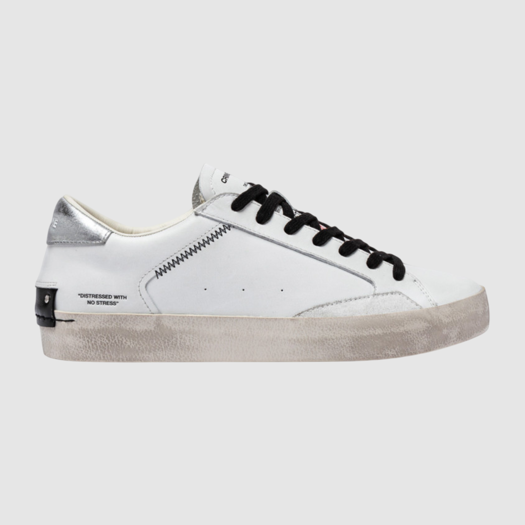 CRIME LONDON SNEAKER DISTRESSED METALLIC ORANGE