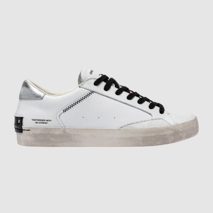 CRIME LONDON SNEAKER DISTRESSED METALLIC ORANGE