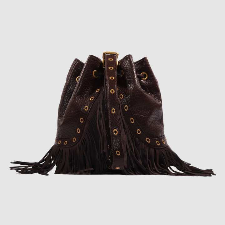 LA CARRIE Secchiello Fringes BROWN