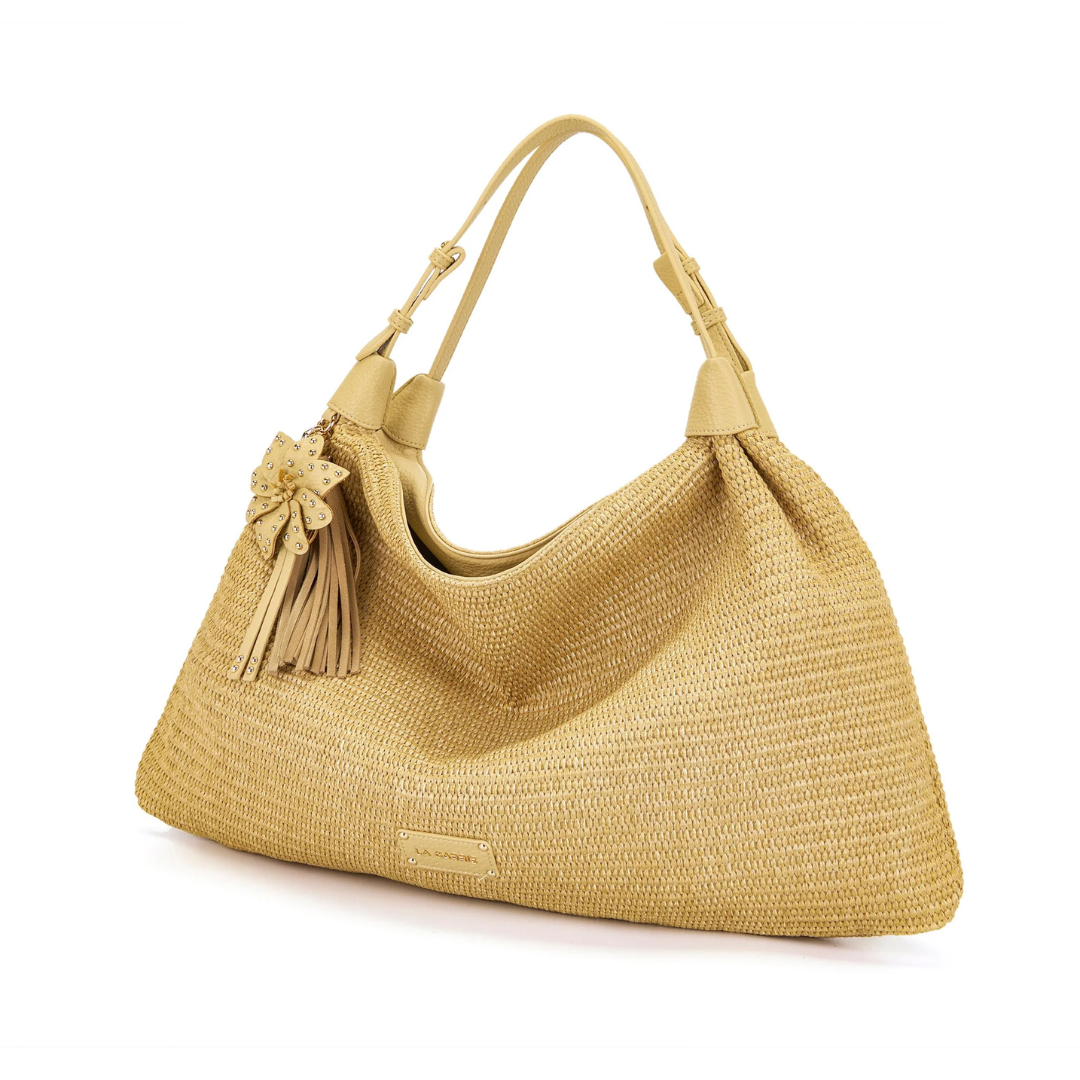LA CARRIE La Plage Beige Shopping Bag