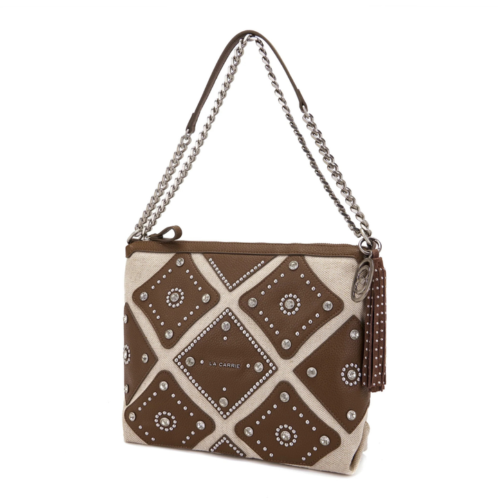 LA CARRIE Butterfly Brown Shoulder Bag
