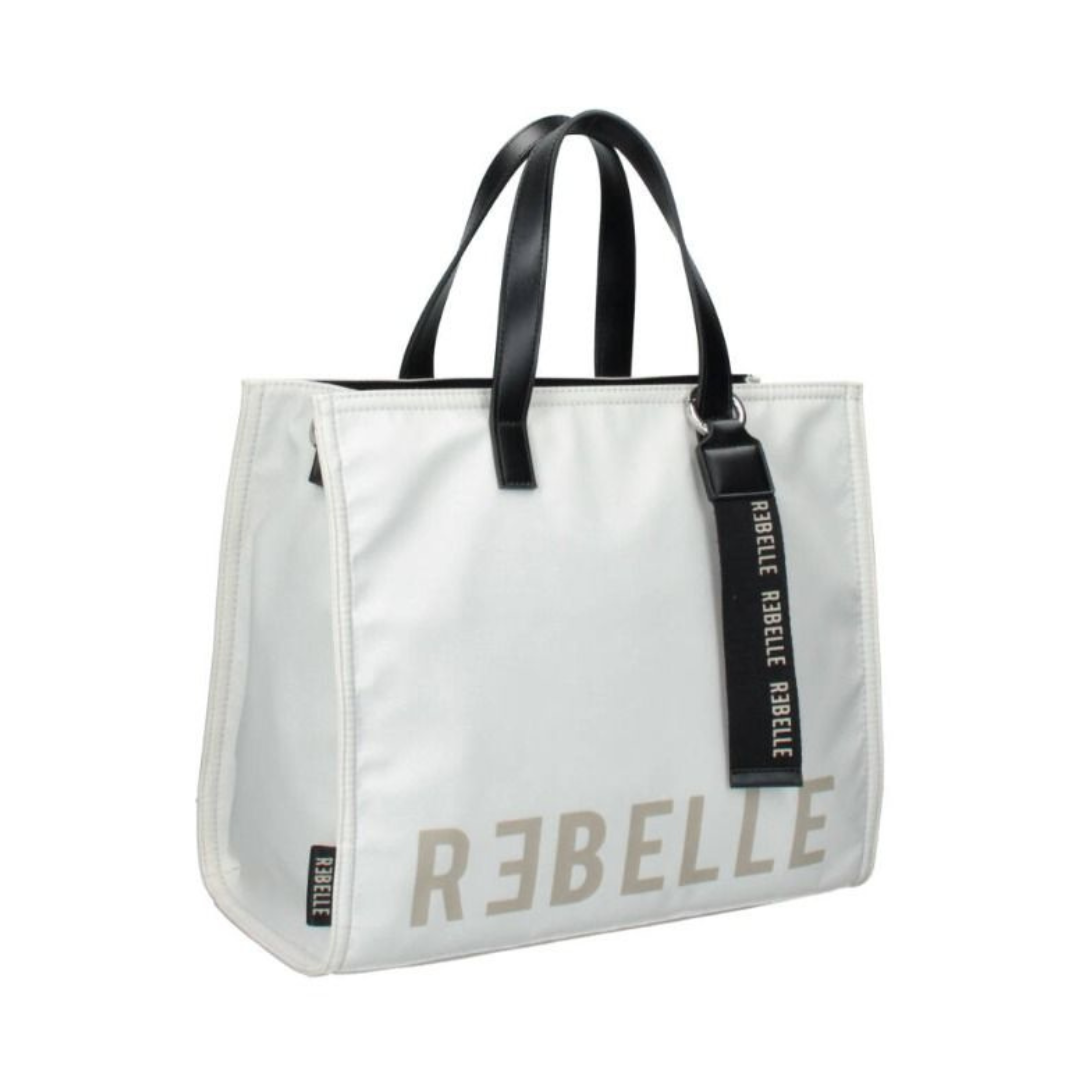 REBELLE Electra Nylon Ivory Handbag