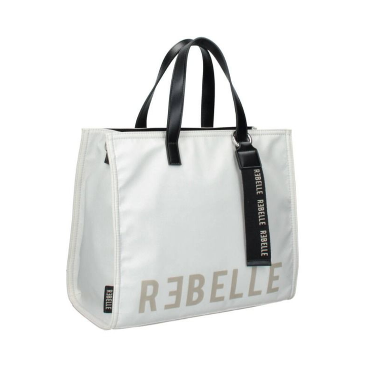 REBELLE Electra Nylon Ivory Handbag