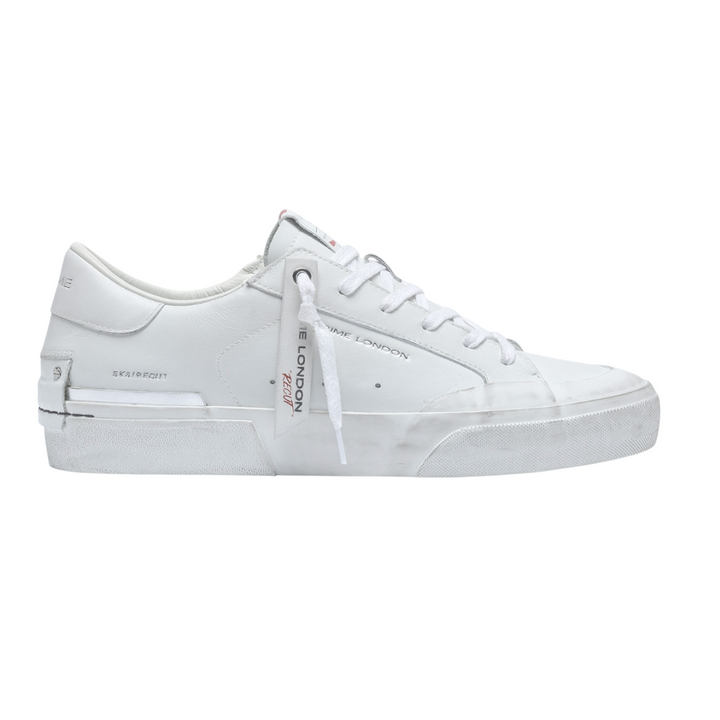CRIME LONDON SNEAKER RECUT LOW WHITE N. 43