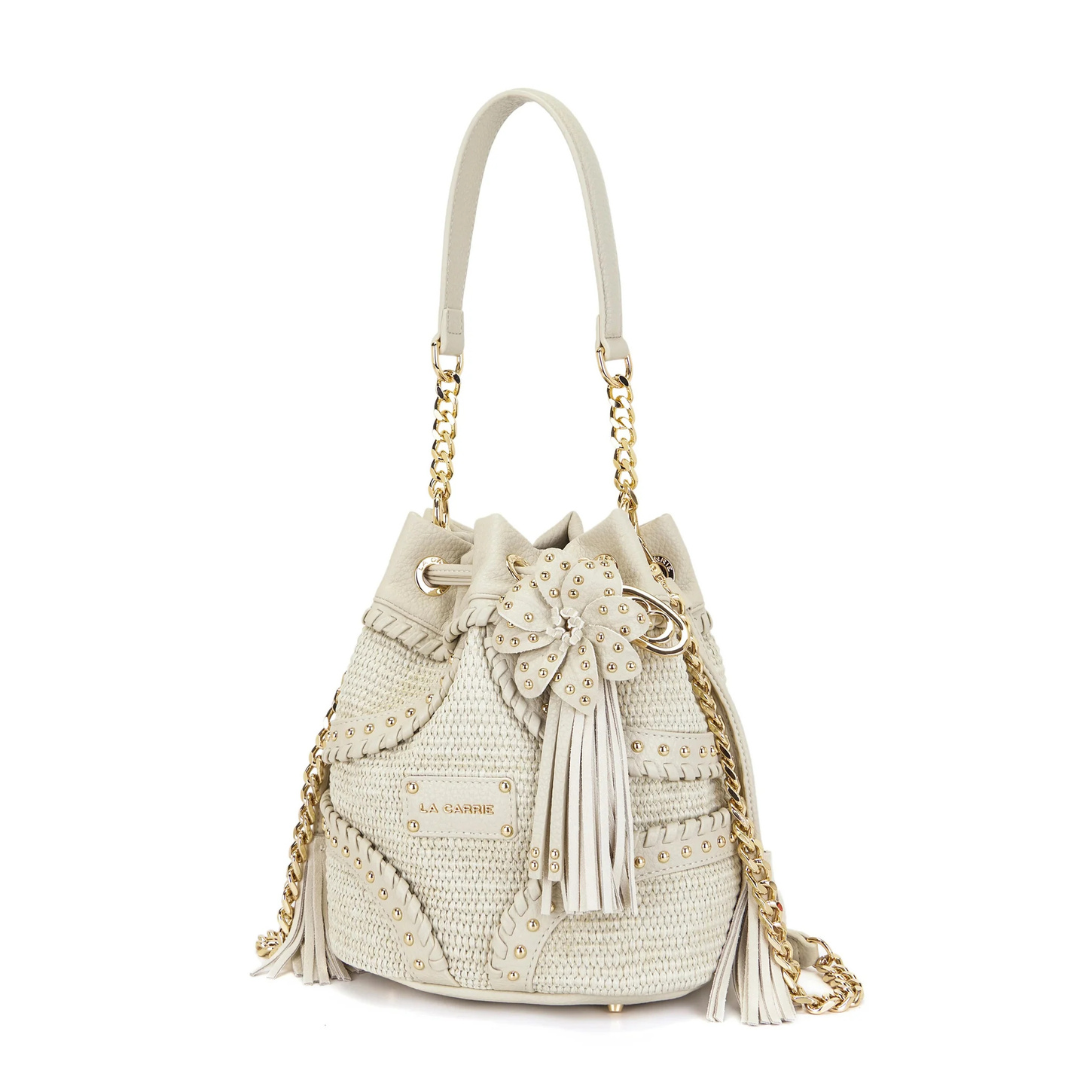 LA CARRIE Bucket Bag La Plage Ivory