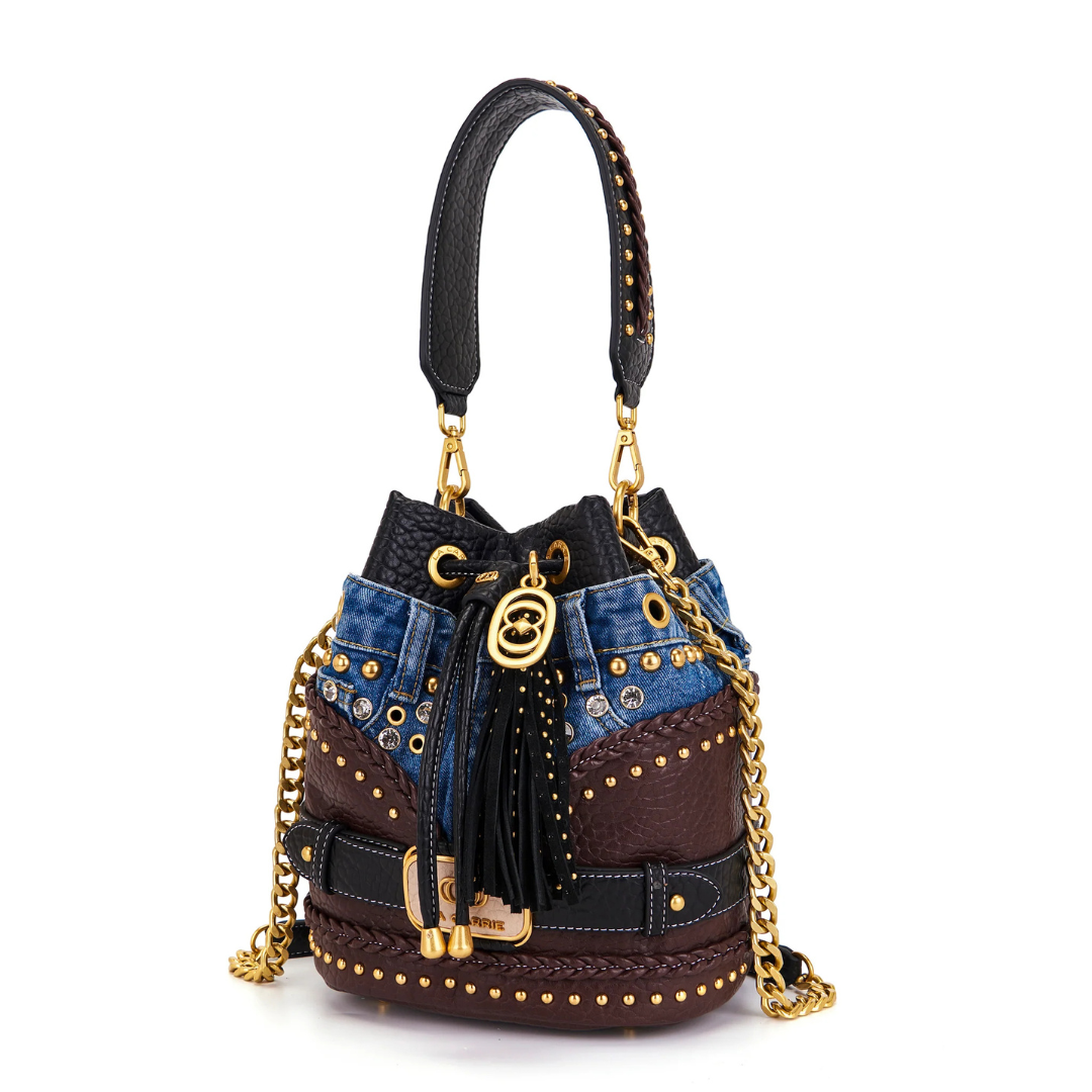 LA CARRIE Secchiello Bagghy Dark Brown