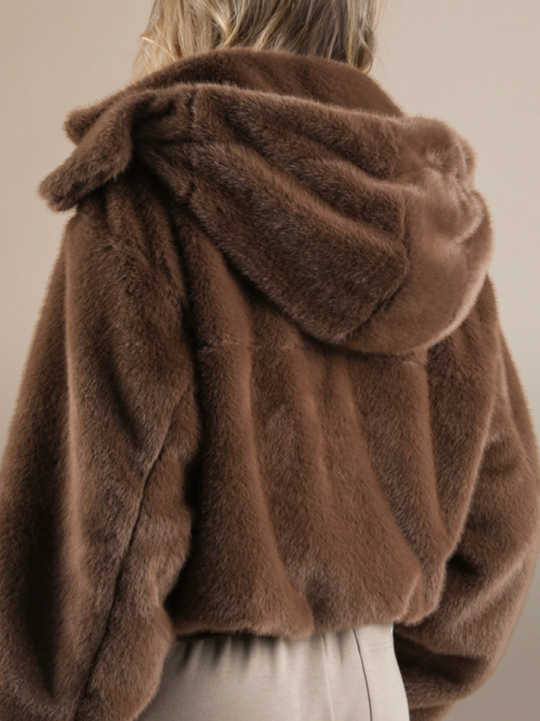 NO NAME Carter Sherpa Jacket Brown
