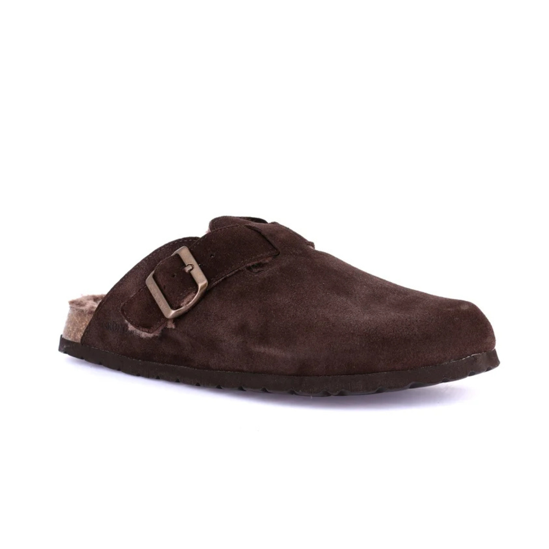 GRUNLAND BOBO Sabot Uomo Fodera in Teddy T. di Moro