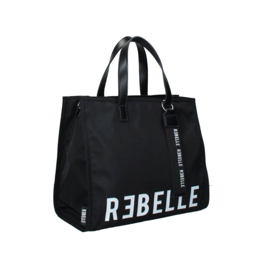 REBELLE Electra Nylon Black Handbag