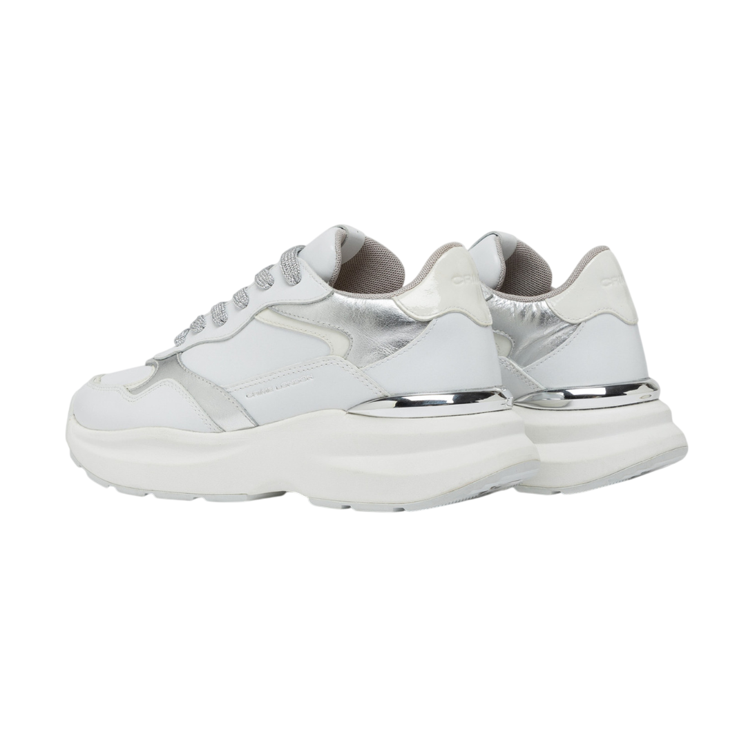 CRIME LONDON Sneaker Faith Metallic Silver