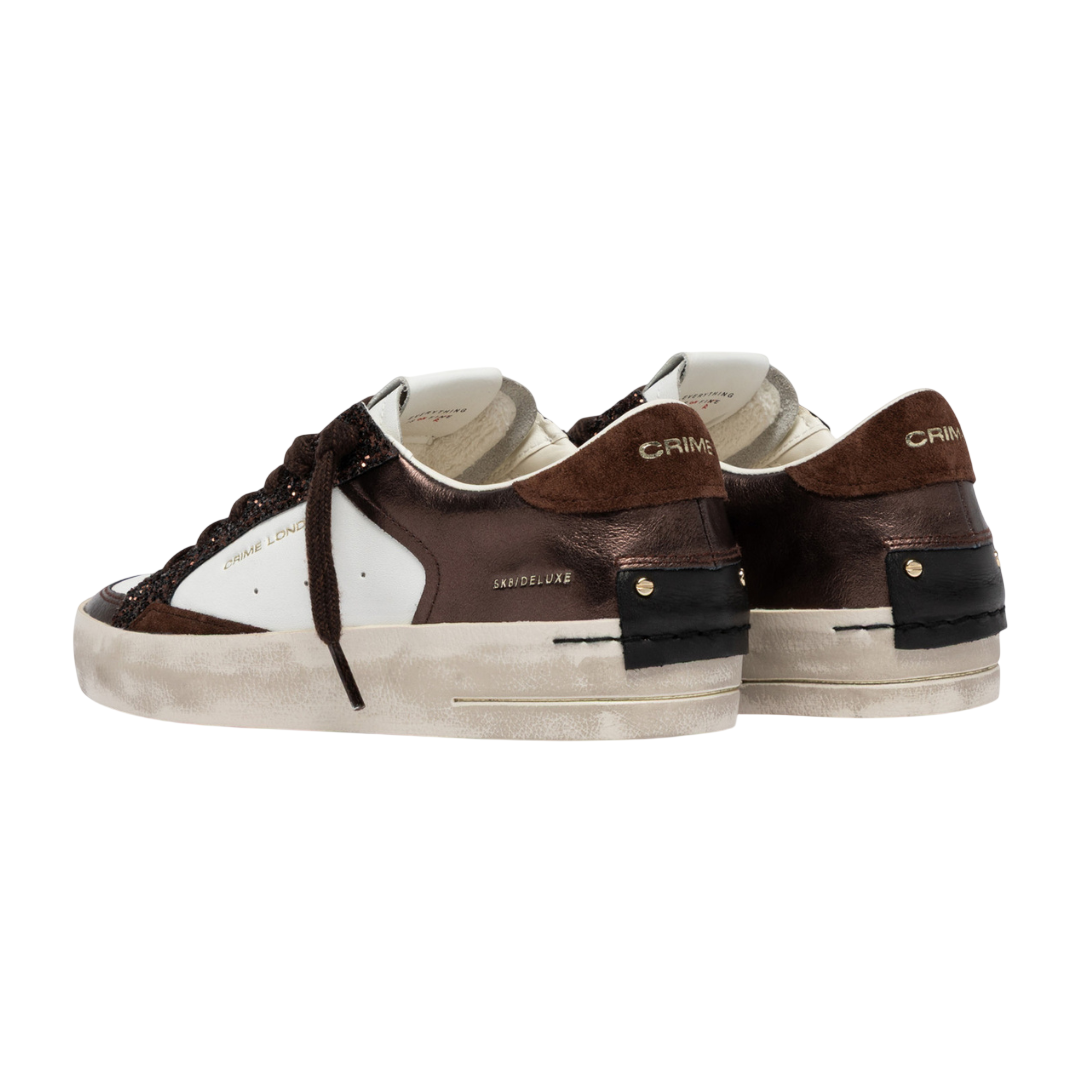 CRIME LONDON Sneaker SK8 Deluxe Cocoa Mist