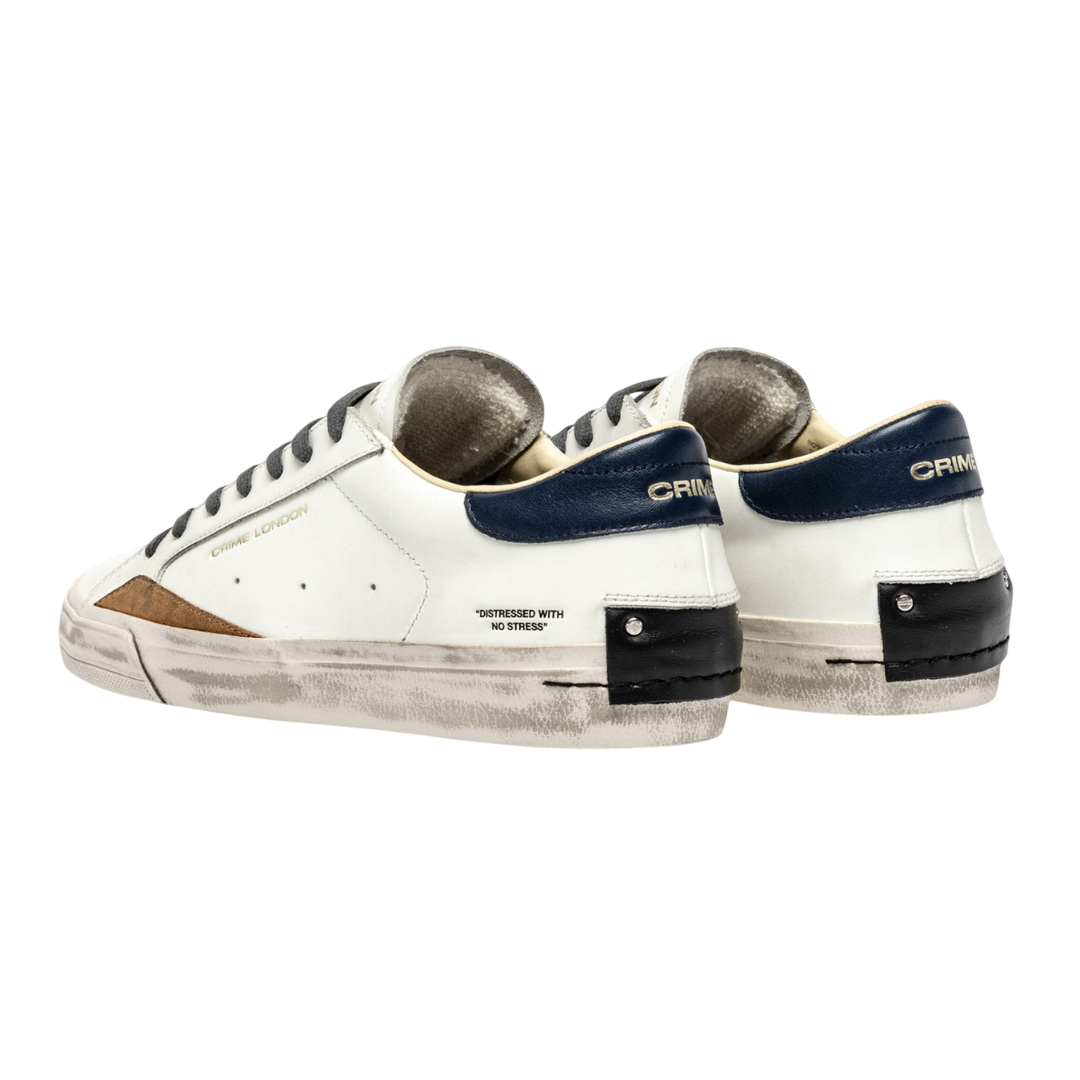 CRIME LONDON Sneaker Distressed Blue Amber