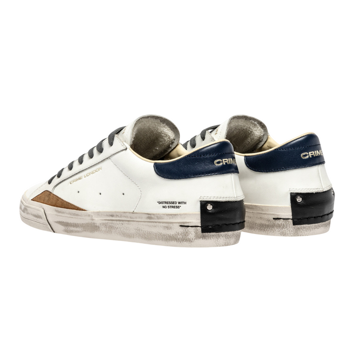 CRIME LONDON Sneaker Distressed Blue Amber