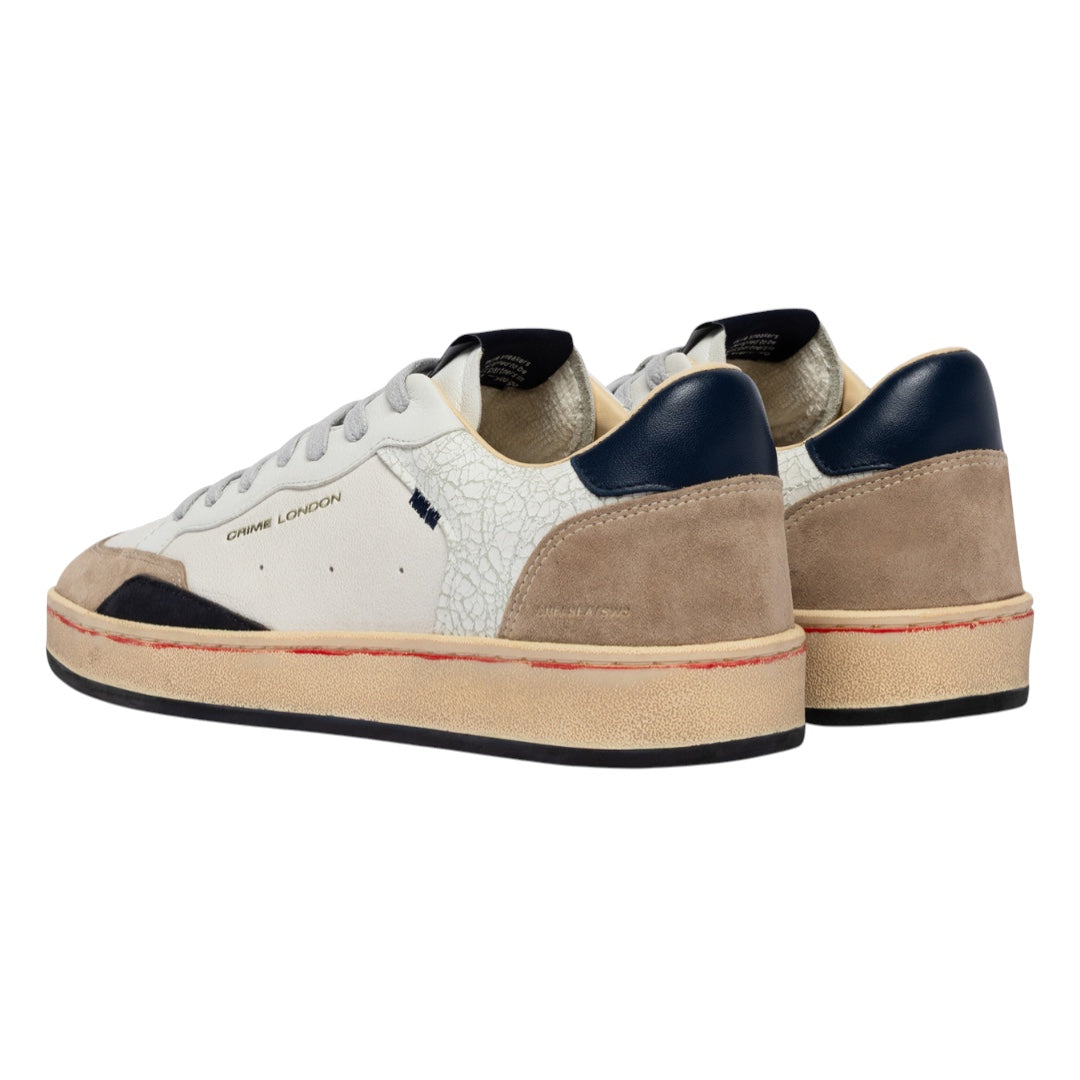 CRIME LONDON Sneaker Chelsea Cracked White