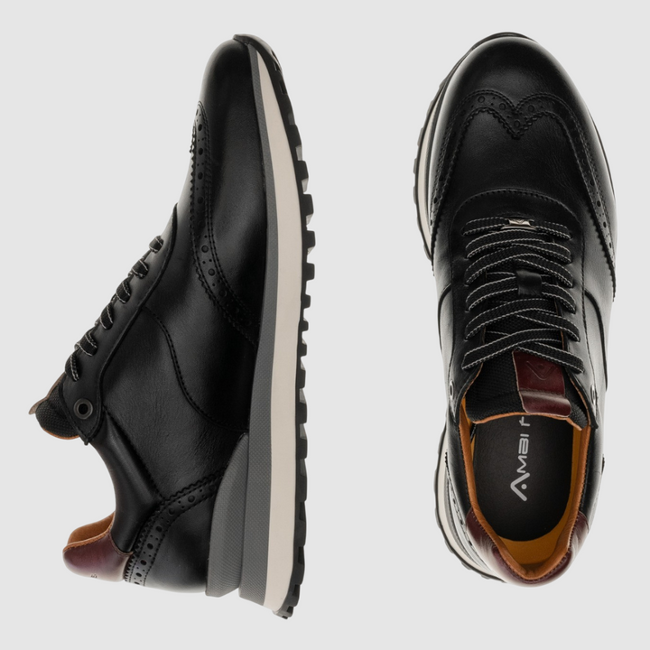 AMBITIOUS SNEAKER PARK Brogue Runner Black