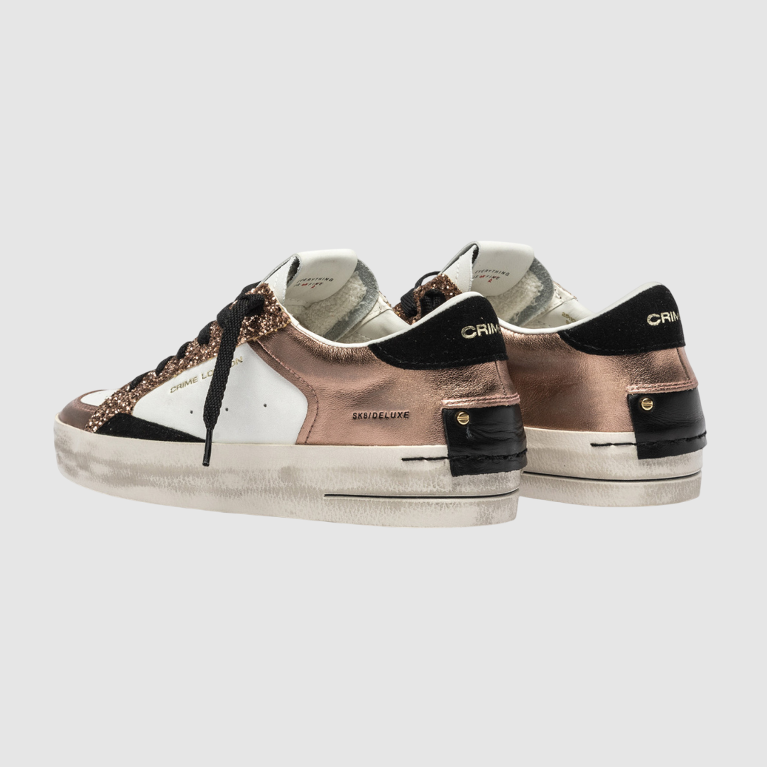 CRIME LONDON SNEAKER SK8 DELUXE AMBRE GLAM
