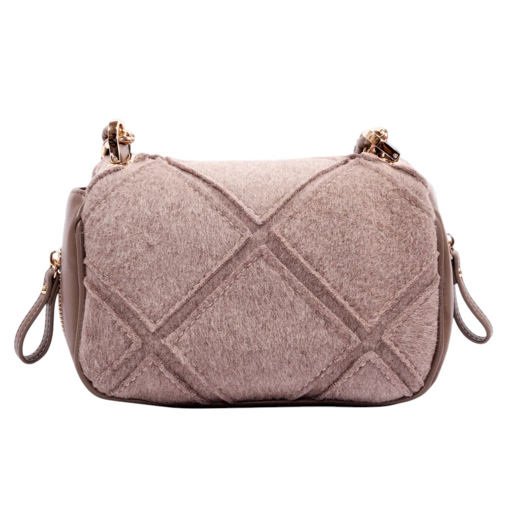 LA CARRIE Borsa a spalla Isabel Mongolia PICCOLA TAUPE