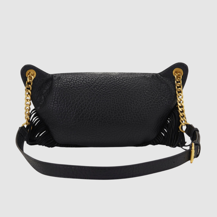 LA CARRIE Marsupio Fringes BLACK