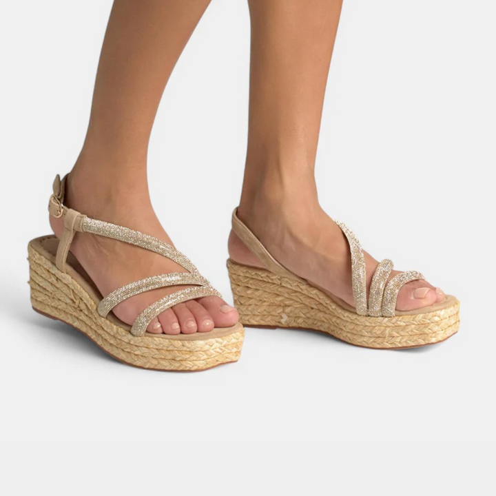 ALMA EN PENA SANDALO ZEPPA STRASS ORO