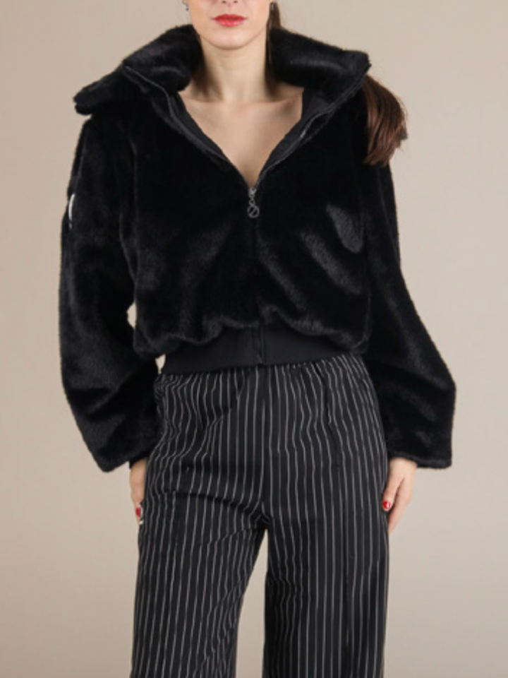 NO NAME Carter Sherpa Jacket Black
