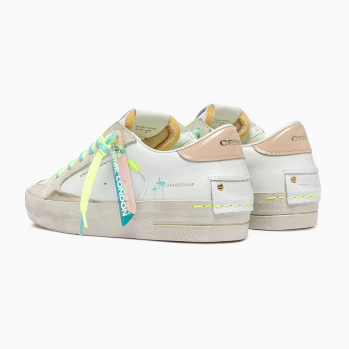 CRIME LONDON SNEAKER SK8 DELUXE NUDE BLISS