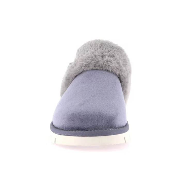 GRUNLAND Loxi Ciabatta Eco Pelliccia Jeans