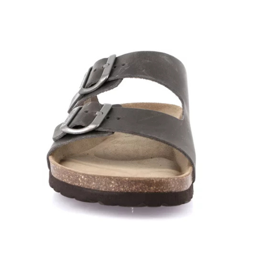 GRUNLAND Ciabatta BOBO Nabuk Ingrassato Antracite