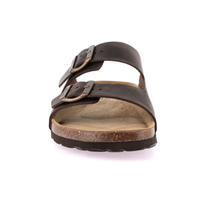 GRUNLAND Ciabatta BOBO Nabuk Ingrassato Mogano