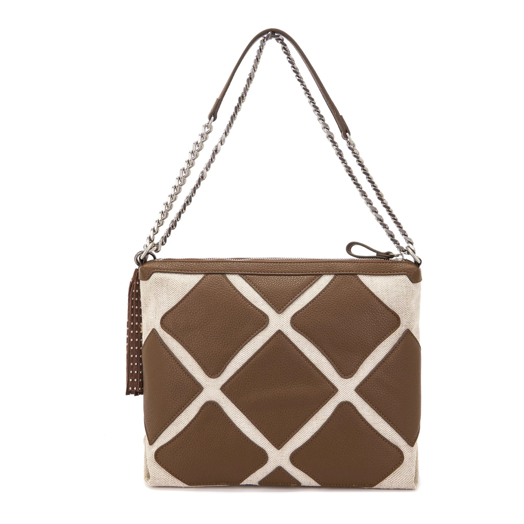 LA CARRIE Butterfly Brown Shoulder Bag