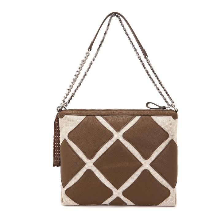 LA CARRIE Butterfly Brown Shoulder Bag