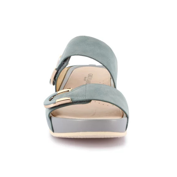 GRUNLAND Ciabatta DIRA con doppio strappo Jeans