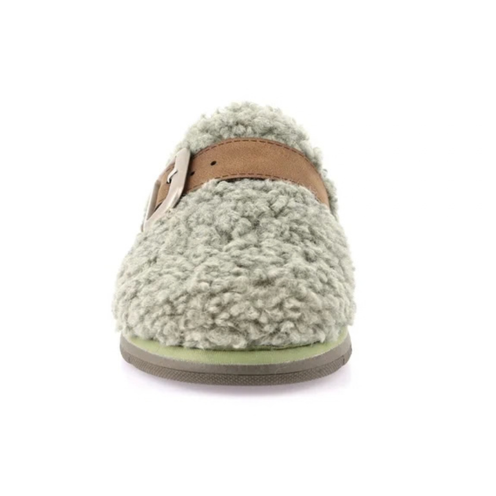 GRUNLAND Rasa Ciabatta Teddy Fibbia Laterale Menta